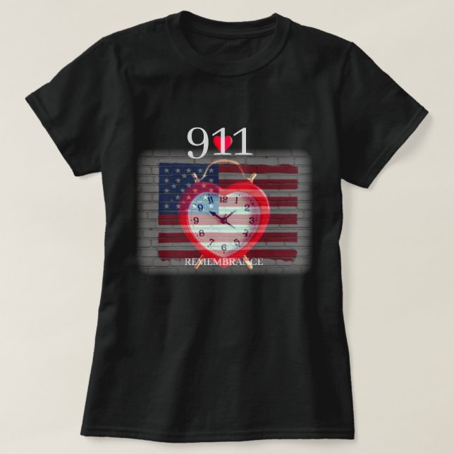 CAMISETA RECORDATORIO DEL 911 (Diseño del anverso)