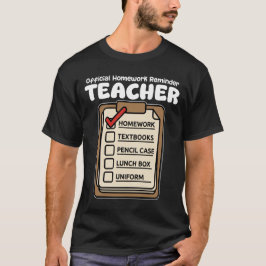 CAMISETA RECORDATORIO OFICIAL DE TAREA - PROFESOR