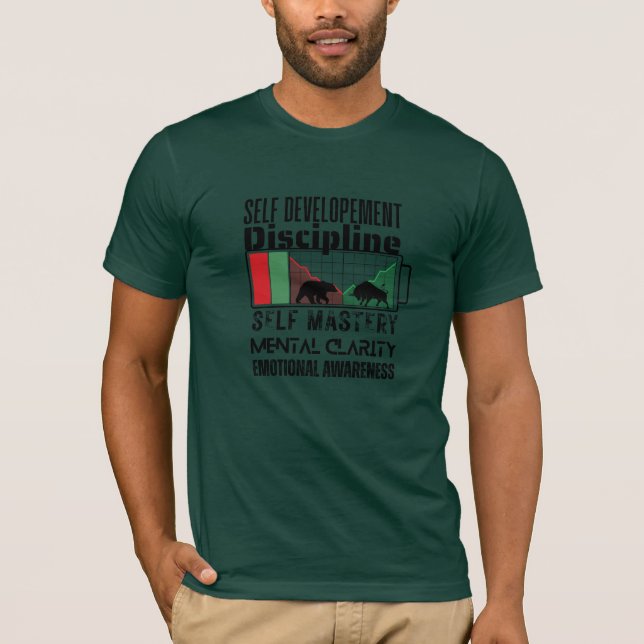 Camiseta Recordatorio y motivación | Mentalidad de Forex (Anverso)