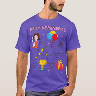 Camiseta Recordatorios diarios Sweetie Bestie Mejores Amigo
