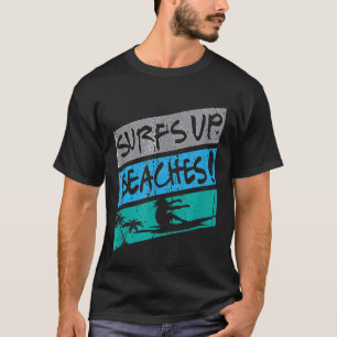 Camiseta Recorre las playas Impresión de color claro