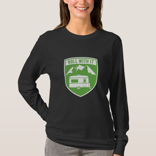 Camiseta Recorrido con acampador RV (Anverso)