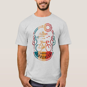 Camiseta Recorrido de ciclismo retro yosemite