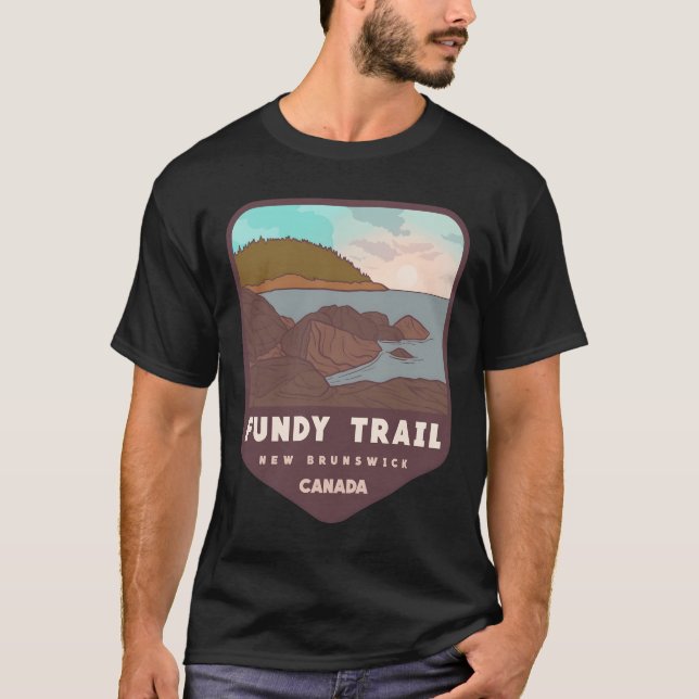 Camiseta Recorrido de Fundy - New Brunswick, Canadá (Anverso)