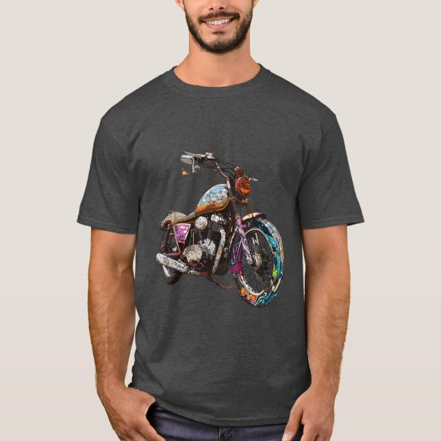 Camiseta Recorrido de motociclistas asombrosos (Anverso)