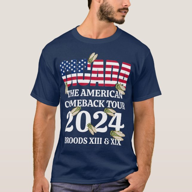 Camiseta Recorrido de retorno americano CICADA 2024 (Anverso)