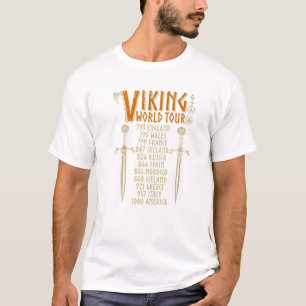 Camiseta Recorrido de Viking Retro Vintage Norse Viking Pre