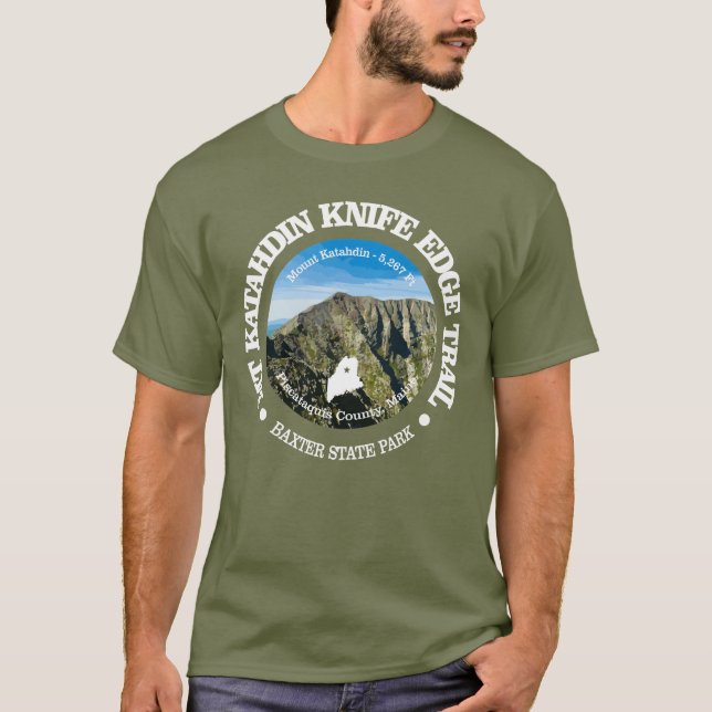 Camiseta Recorrido del borde del Cuchillo (Katahdin) (Anverso)