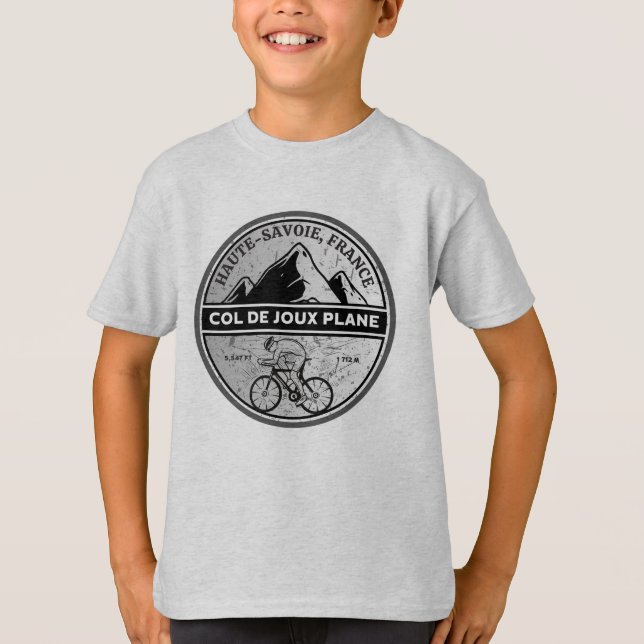Camiseta Recorrido en bicicleta de Col de Joux Plane french (Anverso)