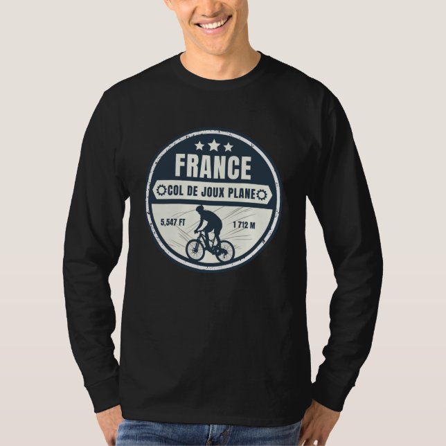 Camiseta Recorrido en bicicleta de Col de Joux Plane french (Anverso)