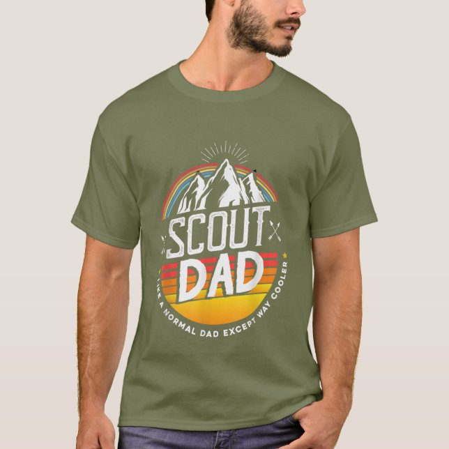 Camiseta recorrido retro fresco Arte de palabras de papá (Anverso)