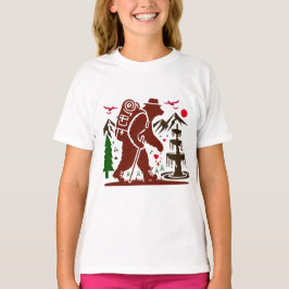Camiseta Recorrido salvaje Explorador de osos Imprimir arte