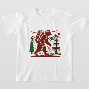 Camiseta Recorrido salvaje Explorador de osos Imprimir arte