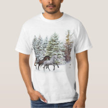 Recorriendo la nieve - Corriendo caballos