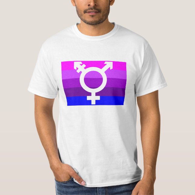 Camiseta Recorte de bandera trans 2 (Anverso)