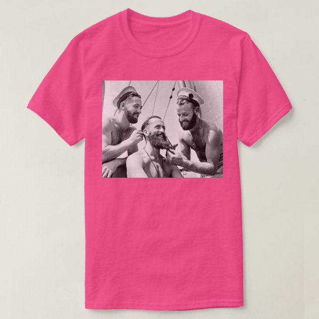 Camiseta Recorte de barba vintage (Diseño del anverso)