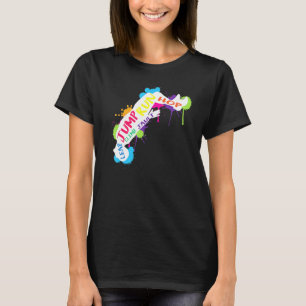 Camiseta Recorte de color del parkour Backflip Free Running