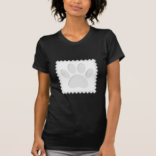 Camiseta Recorte de impresión de la hoja de perro