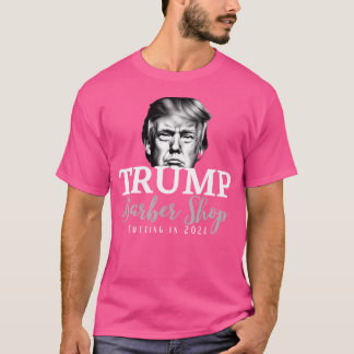 Camiseta Recorte De Tiendas De Barber Trump En 2024