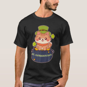 Camiseta Recorte del Día de San Catrick en Kawaii