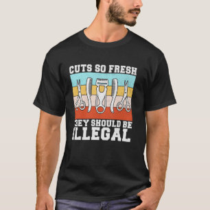 Camiseta Recortes Tan Frescos Que Deberían Ser Barberos Ile