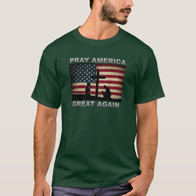 Camiseta Recrear a Estados Unidos grande otra vez (Anverso)
