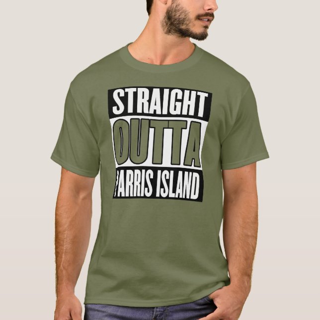 Camiseta recta de la isla de Outta Parris (Anverso)