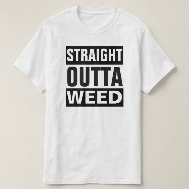 CAMISETA RECTA DE LA MALA HIERBA DE OUTTA (Diseño del anverso)