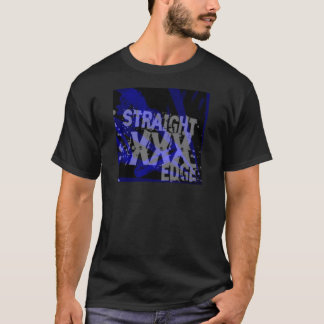 Camiseta recta del borde del XXX de los hombres