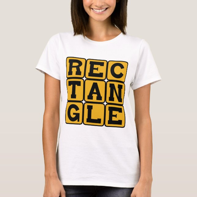 Camiseta Rectángulo, polígono de cuatro lados (Anverso)