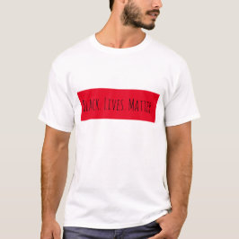 Camiseta Rectángulo rojo de las vidas negras