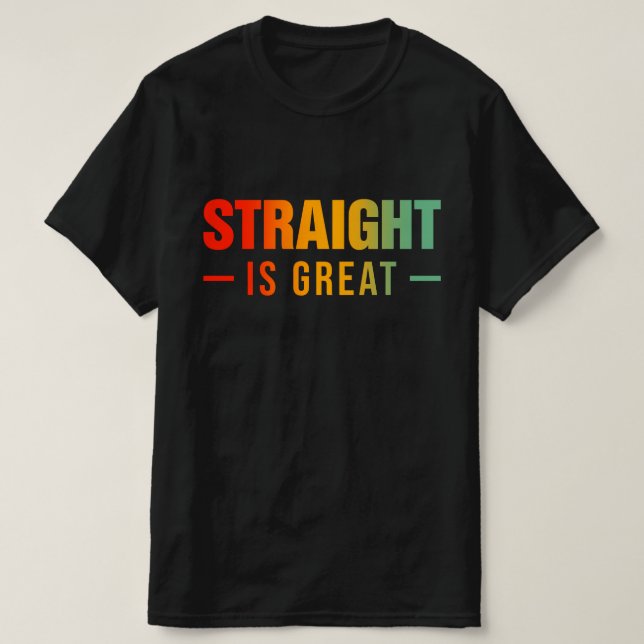 Camiseta Recto Es Genial (Diseño del anverso)