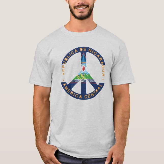 Camiseta Recuento de Bandera de la Paz de Nicaragua (Anverso)