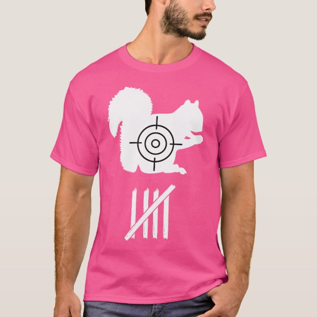 Camiseta Recuento De Cazadores De ardillas Para El Cazador  (Anverso)