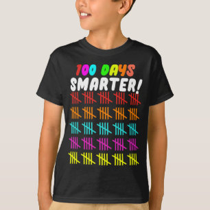 Camiseta Recuento de Hash Marks 100 días de escuela