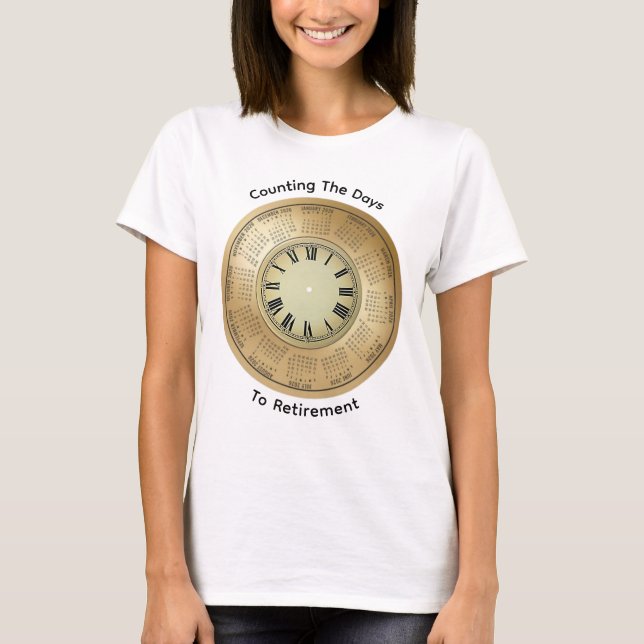 Camiseta Recuento de jubilaciones de 2026 Los días de la ca (Anverso)