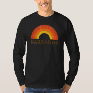 Camiseta Recuento de vacaciones de arco iris de Barbados re