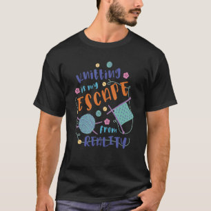 Camiseta Recuento de yarn y aguja y más