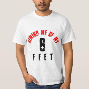 CAMISETA RECUERDA MIS 6 PIES
