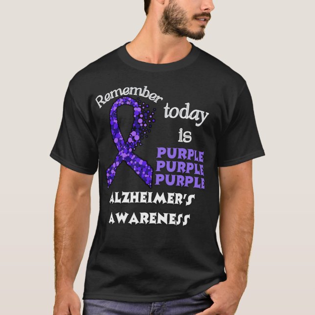 Camiseta Recuerda que hoy es púrpura (Anverso)