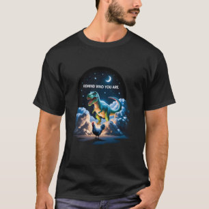 Camiseta Recuerda Quién Eres Dinosaurio Gallina