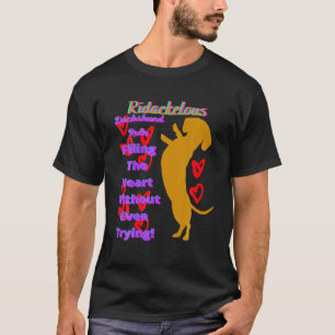 CAMISETA RECUERDA REGLA DE DACHSHUND DE DIVERSIÓN DE DIVERS