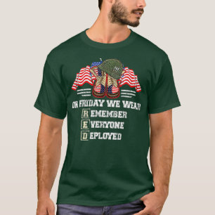 Camiseta Recuerde a todos los veteranos desempleados Vierne