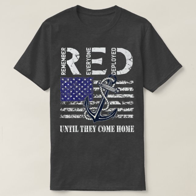 Camiseta Recuerde a todos los veteranos desplegados Viernes (Diseño del anverso)