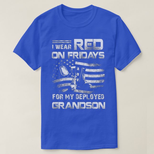 Camiseta Recuerde a todos los veteranos desplegados Viernes (Diseño del anverso)