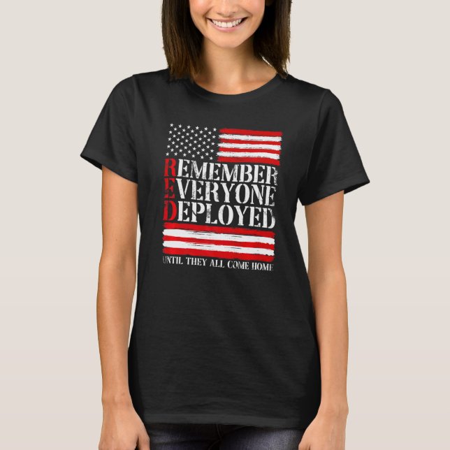 Camiseta Recuerde a todos los veteranos implementados en el (Anverso)