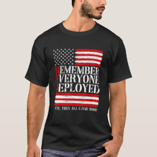 Camiseta Recuerde a todos los veteranos implementados en el