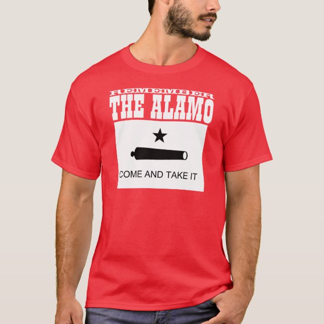 Camiseta Recuerde el Álamo (Anverso)