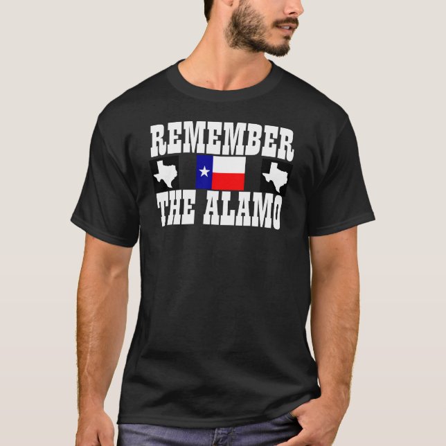 Camiseta Recuerde el Álamo (Anverso)