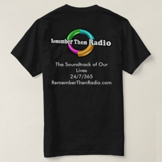 Camiseta Recuerde Entonces El Logotipo De Radio Tee Oscuro